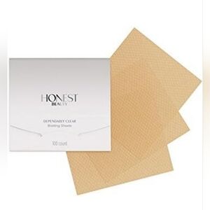 HONEST BEAUTY Dependably Clear Blotting Sheets 100 Count Pack, NIP.